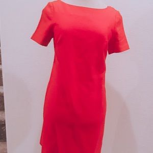 Anthropologie | Maeve Red Bow Cocktail Dress